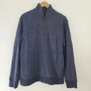 Banana Republic Mockneck Full zip Blue Sweatshirt Men's XL